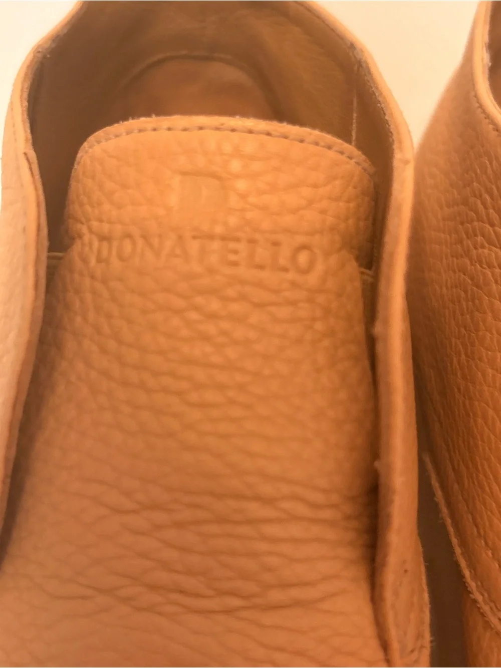 Donatello men’s pebbled leather chukka slip on sneaker boot